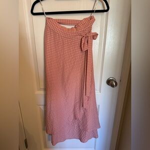 Pink Gingham Women's Skirt